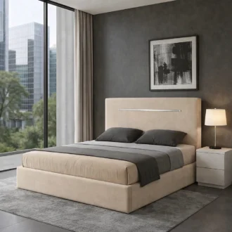 A cama Inox foi concebida para quem procura um equilíbrio perfeito entre design moderno, conforto e funcionalidade.