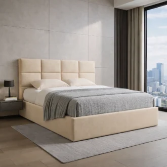 A cama Londres foi concebida para quem procura um quarto elegante, confortável e funcional, combinando design contemporâneo com materiais de elevada qualidade.
