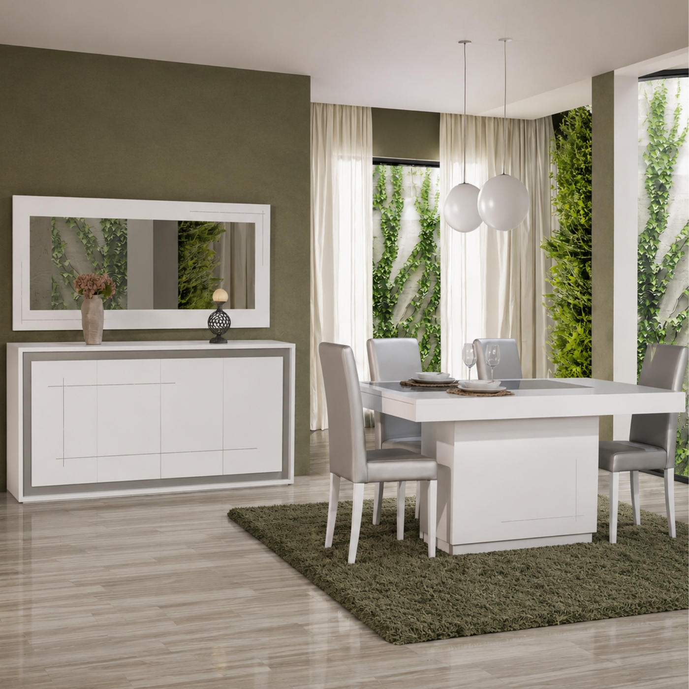 Sala de Jantar Algés com mesa, cadeiras e aparador